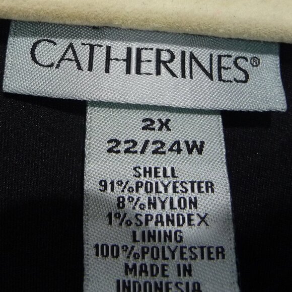 CATHERINES SIZE 2X ROYAL BLUE LACE TOP - Picture 11 of 11